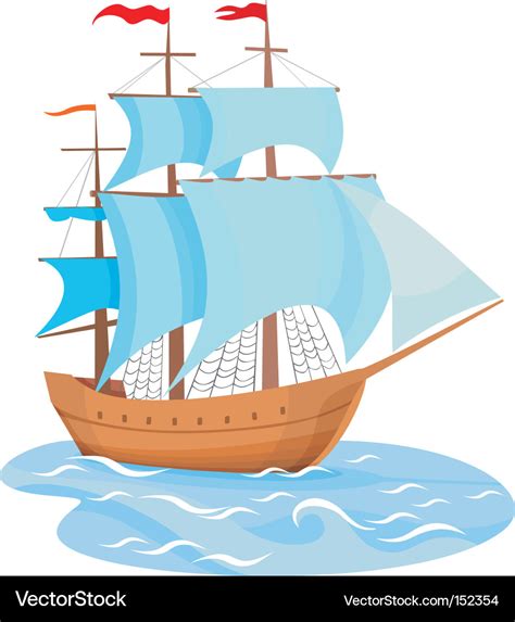 Sailing ship Royalty Free Vector Image - VectorStock