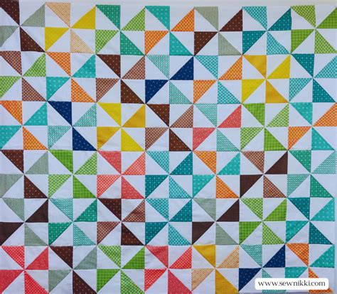 How To Make Pinwheel Quilt Block Free Quilt Pattern Sew Nikki