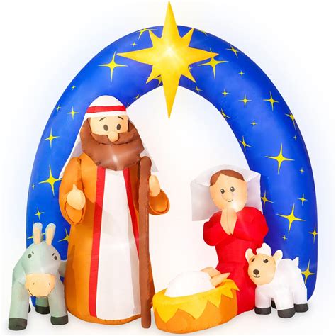 Buy Rocinha Christmas Inflatable Nativity Scene Outdoor Ft W