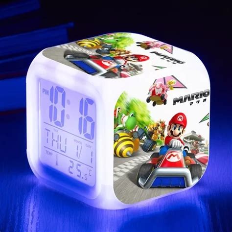 Reloj Despertador Súper Mario Bros Con Luz Mod12 Cuotas sin interés