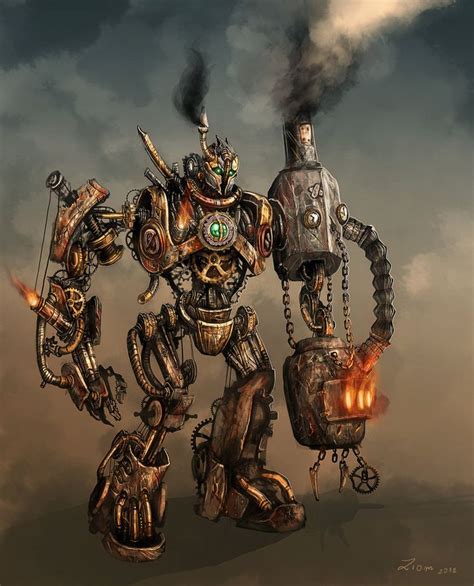 Steampunk Robot By Ziom Deviantart Steampunk Robot Steampunk