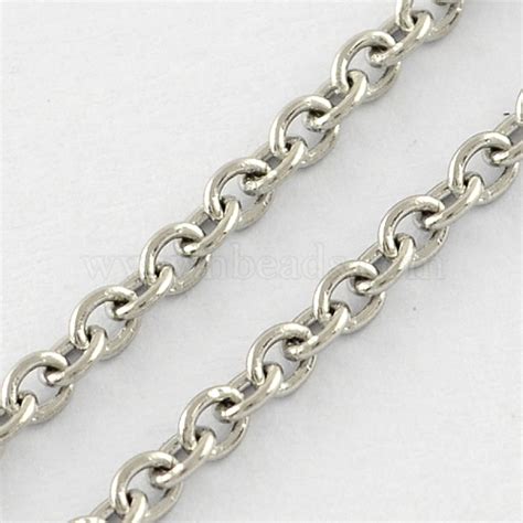 Surgical Stainless Steel Cable Chains Soldered With Spool Oval