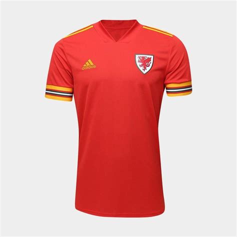 Camisa Seleção País de Gales Home 20 21 s n Torcedor Adidas Masculina