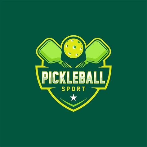 Premium Vector Pickleball Badge Icon In Modern Minimalist Style