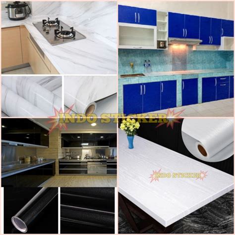 Jual Stiker Furniture Lemari Meja Dinding Dapur Pintu Putih Polos Gloss