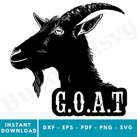 Goat SVG, Goat Clipart, G.O.A.T. Svg, Goat Head Png, Goat Cut File ...