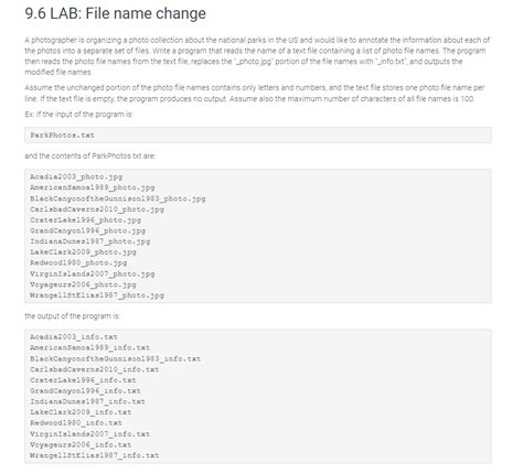 Solved Lab File Name Change A Photographer Is Chegg
