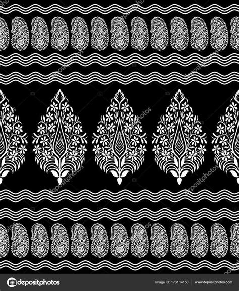 Abstract Black and White Border Design