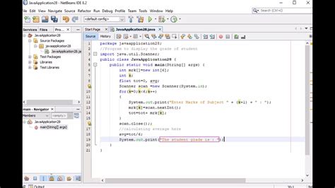 Program To Display The Grade Of Student Java Youtube