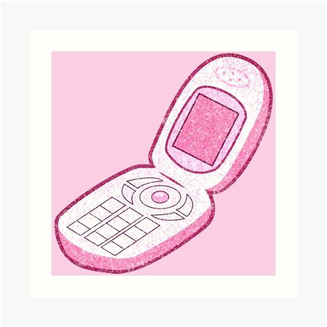 Y2k Aesthetic Y2k Aesthetic Pink Sparkle Sparkly Sparkles Pink Aesthetic Flip Phone