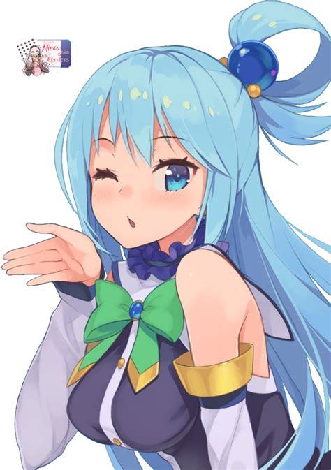 Aqua Konosuba Render By Minou Noire On Deviantart