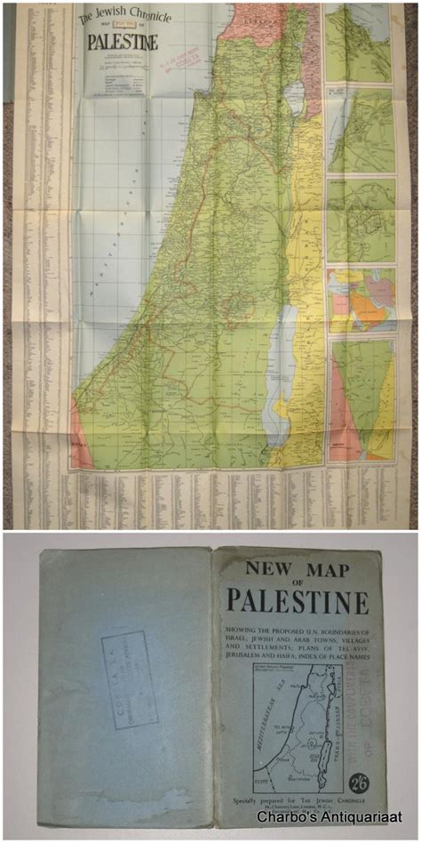 The Jewish Chronicle Map of Palestine. New map of Palestine, showing ...