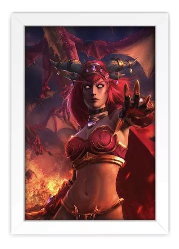 Quadro Decorativo World Of Warcraft Maga Mdf 30x20cm Parcelamento Sem