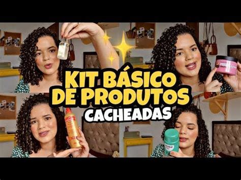 KIT BÁSICO DE PRODUTOS PARA A ROTINA CAPILAR DE CABELOS CACHEADOS