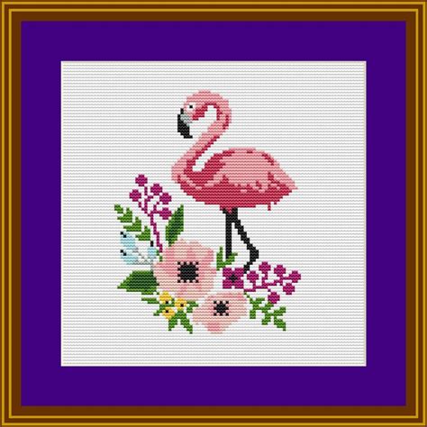 Printable Free Flamingo Cross Stitch Patterns