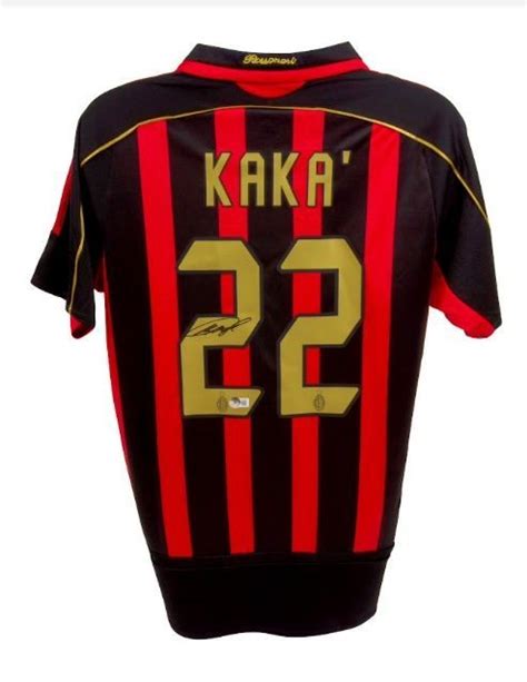 Kaka Ac Milan Signed Home Shirt Charitystars