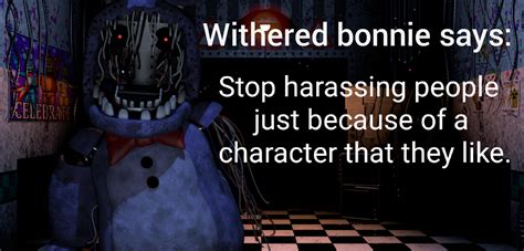 Withered Bonnie has a message for everyone on this sub : r/5nafcirclejerk