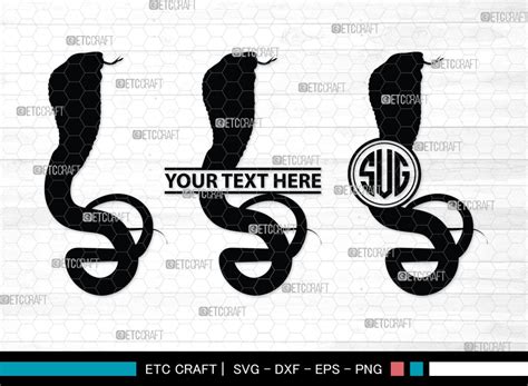 Snake Monogram Snake Silhouette Snake Svg Serpent Svg Viper Snake