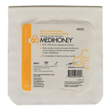 MEDIHONEY Calcium Alginate Dressing with Active Leptospermum Honey