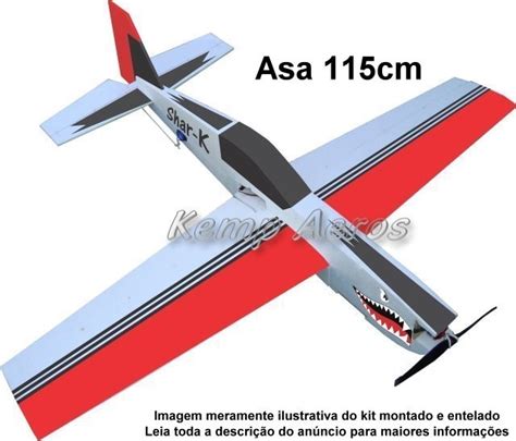 Aeromodelo Extra D Kit Para Montar Isopor P Kemp Aeros