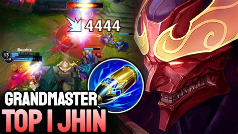 Wild Rift Jhin Top Jhin Gameplay Grandmaster Ranked Youtube