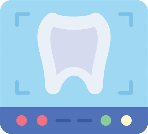 Tooth Xray Vector Icon 30372754 Vector Art At Vecteezy