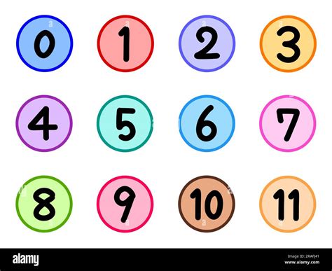 Numeros Del Al Colores Immagini E Fotografie Stock Ad Alta