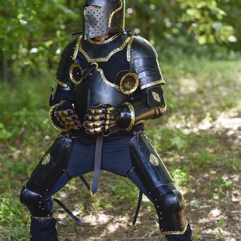 Medieval Black Knight Armor Real