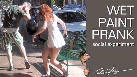 Psychological Wet Paint Prank Social Experiment Youtube