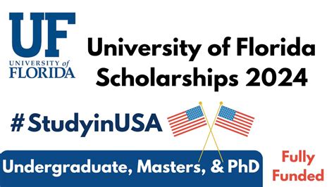 University of Florida Scholarships 2024 in USA - Fully Funded