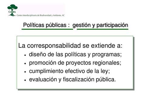 PPT Políticas Públicas Ambientales y Participación Social PowerPoint