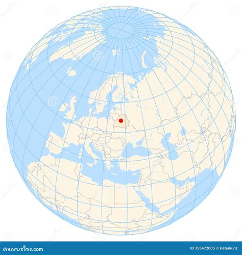 Map Showing the Location of the City Minsk in Belarus (Eastern Europe