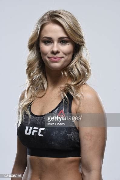 Paige Vanzant Poses For A Portrait During A Ufc Photo Session On