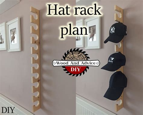 Hat Rack Plan, Hat Rack, Custom Hat Rack, Custom Hat Rack, Baseball Hat ...