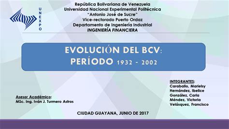 Evolución del Banco Central de Venezuela: período 1932 – 2002