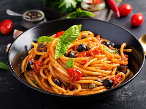 Italian Spaghetti Alla Puttanesca Recipe Travel Food Atlas