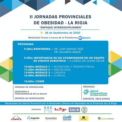 II Jornadas Provinciales De Obesidad La Rioja Enfoque