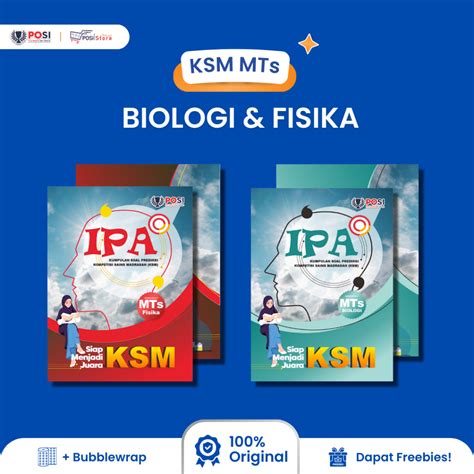 Jual Buku POSI Persiapan KSM FISIKA BIOLOGI MTs TERINTEGRASI Full