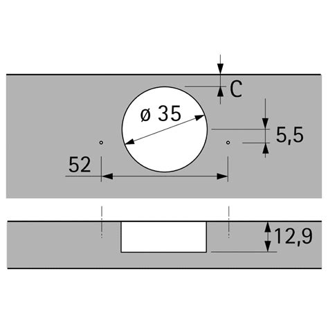Hettich Top Overlay 110 Degree Soft Close Cabinet Hinge 9071205 ...