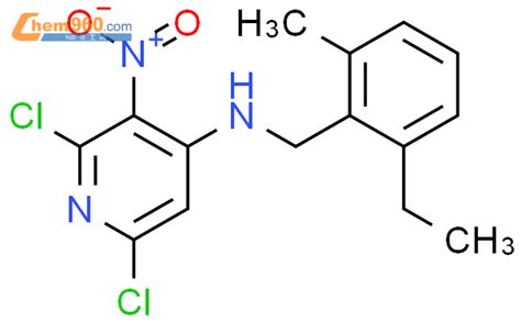 875769 58 7 4 Pyridinamine 2 6 Dichloro N [ 2 Ethyl 6 Methylphenyl Methyl] 3 Nitro Cas号 875769