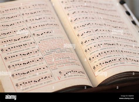 Partition Of Holy Music Stock Photo Alamy