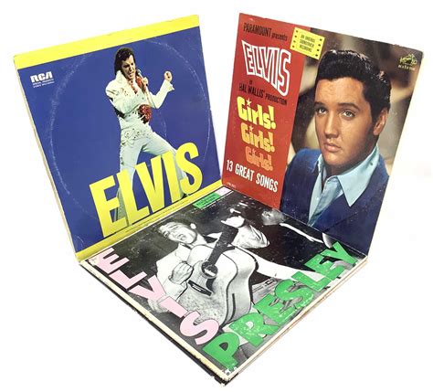 Lot Elvis Vinyl Records The Elvis Presley