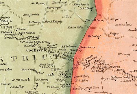 Martenet's 1860 Map of Howard County