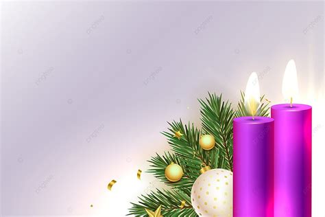 Two Purple Advent Candles Decorative Background, Advent, Candle, Purple ...