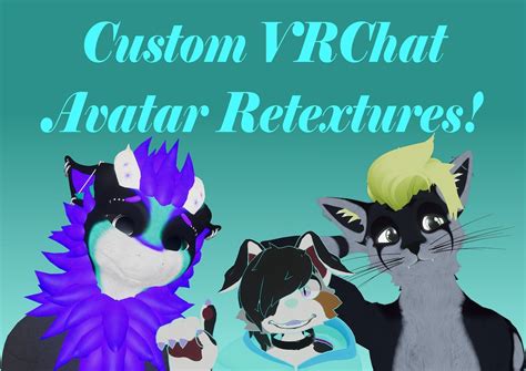 Custom Vrchat Furry Avatar Texture Read Desc Etsy