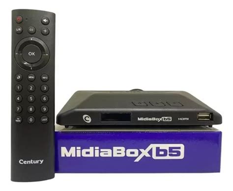 Receptor Midiabox B Century Midia Box B Hdtv Sat Regional Frete Gr Tis