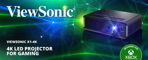 Viewsonic X1-4K LED Gaming Projector, 4K UHD, 2900 Lumens, HDR, 3D ...