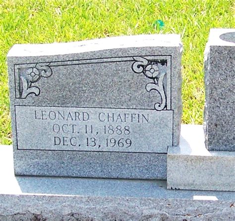 Leonard James Chaffin 1888 1969 Find A Grave Memorial