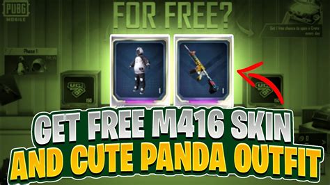 HOW TO GET FREE M416 SKIN FREE PANDA SET FREE REWARDS FOR EVERYONE