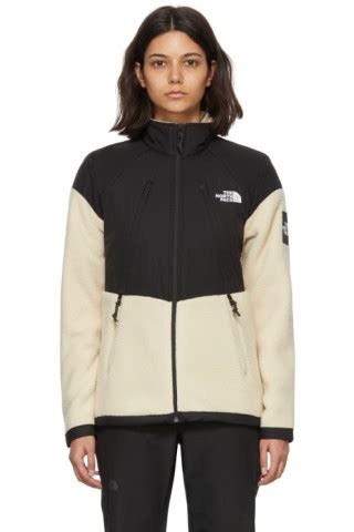 The North Face Off White Fleece Phlego Denali Jacket SSENSE Canada